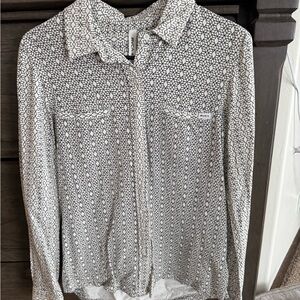 RVCA Geometric Black and White Shirt